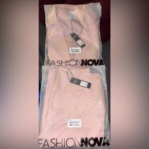 Fashion Nova Blush Pink Suit Set